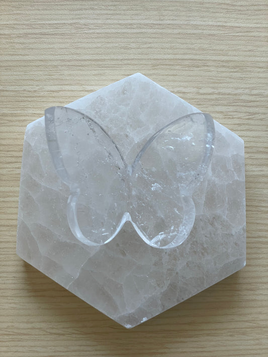 Clear Quartz Butterfly 002