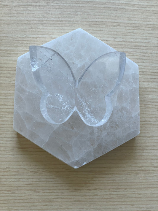 Clear Quartz Butterfly 004