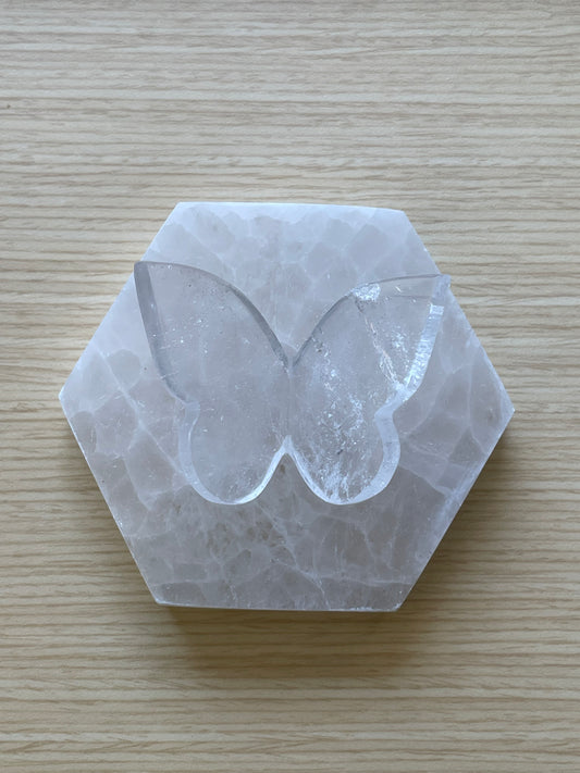 Clear Quartz Butterfly 005