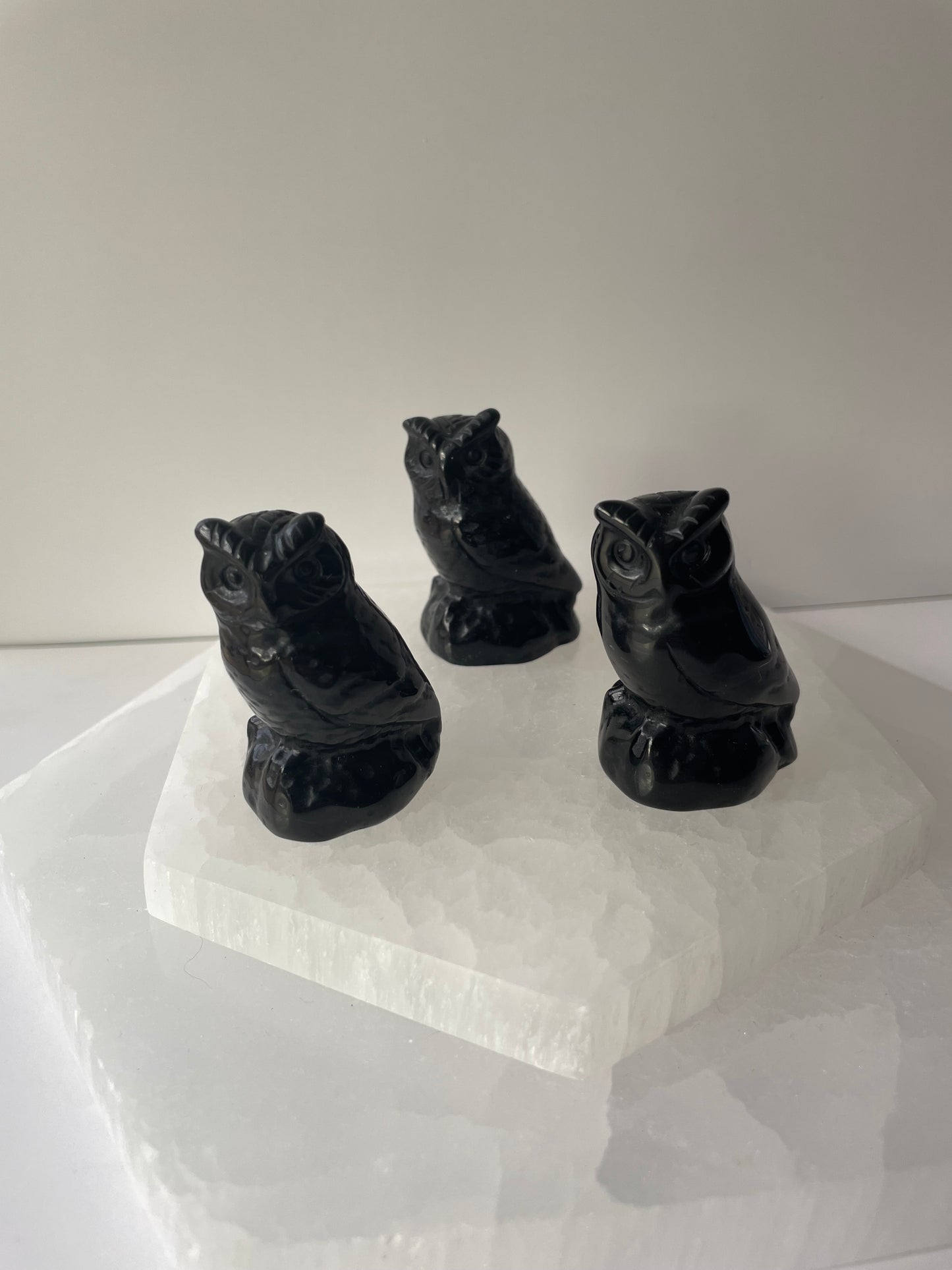 Black Obsidian Mini Owl