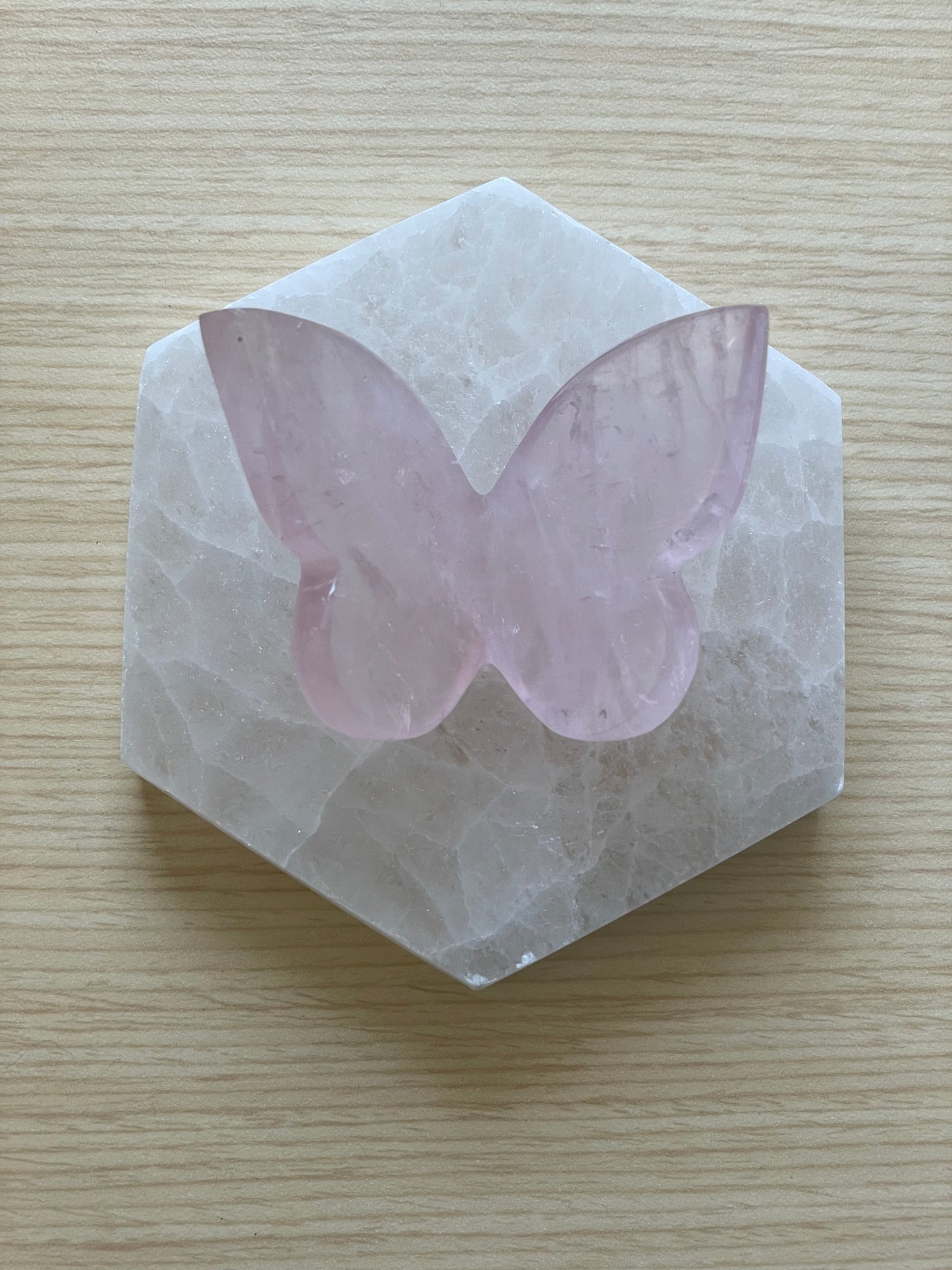 Rose Quartz Butterfly 002