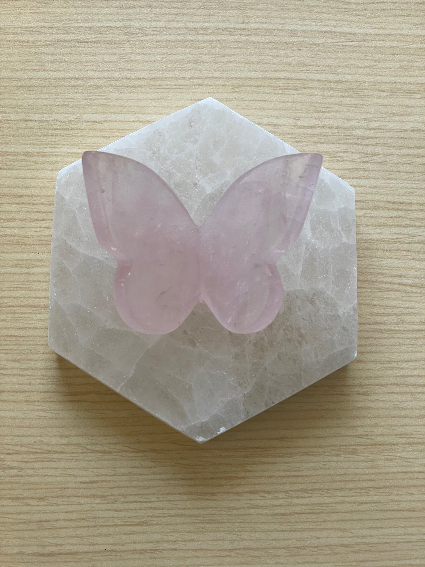 Rose Quartz Butterfly 003