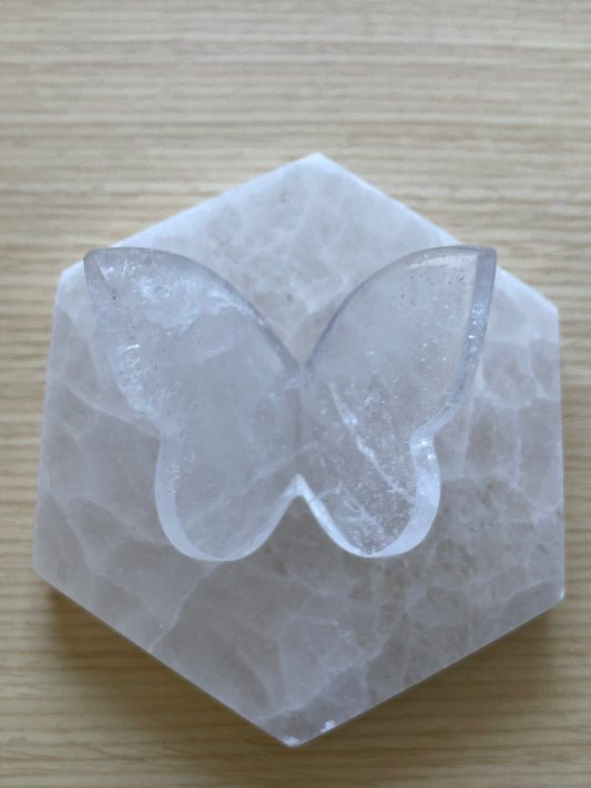 Clear Quartz Butterfly 001