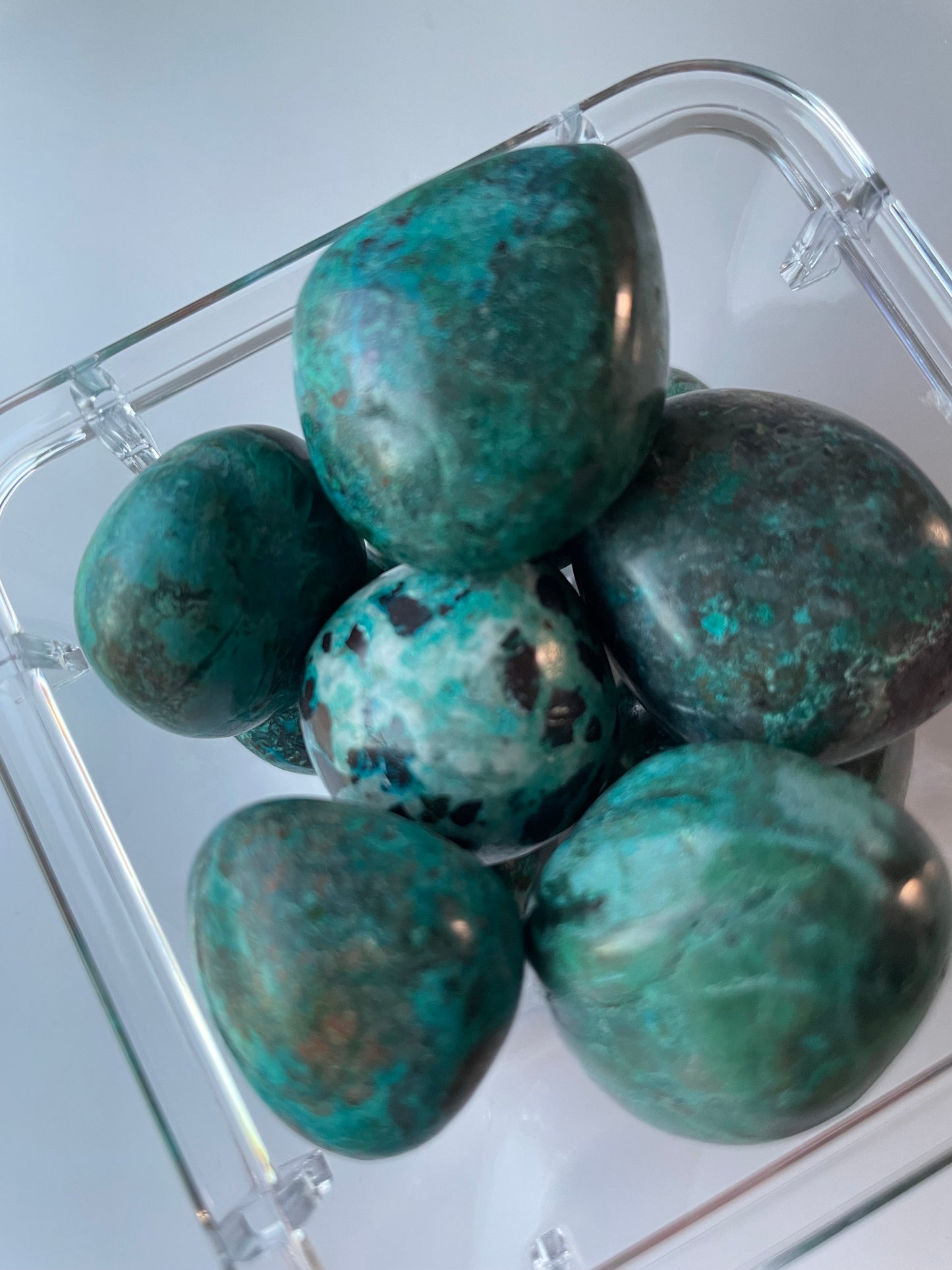 Raw Chrysocolla Tumbles *Intuitive Pick*