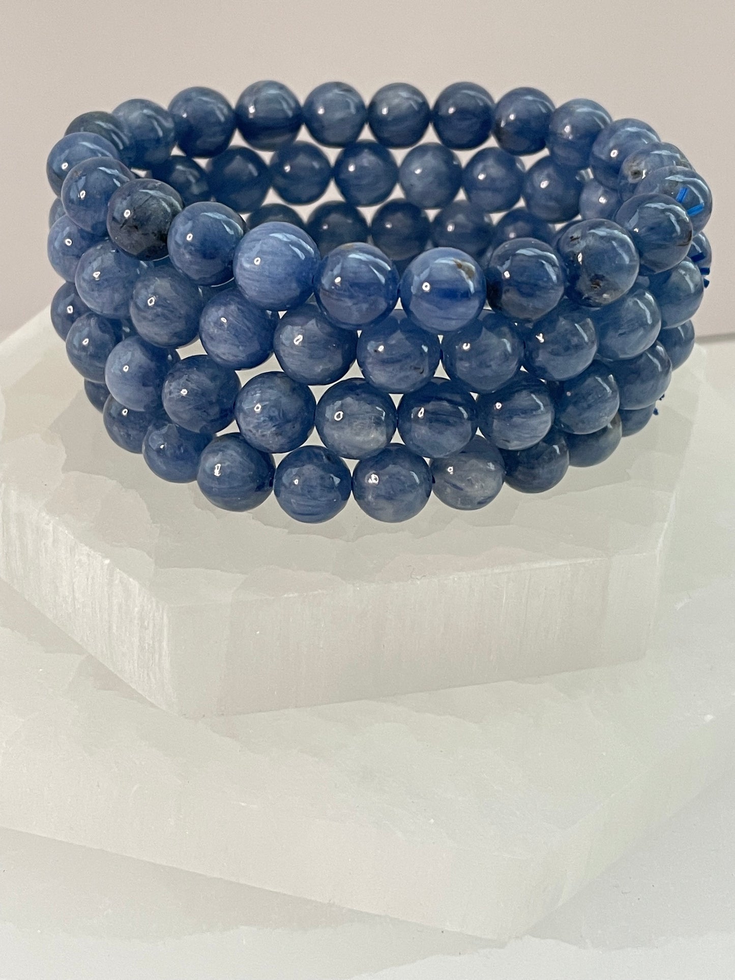 Gemmy Blue Kyanite Bracelet 8mm
