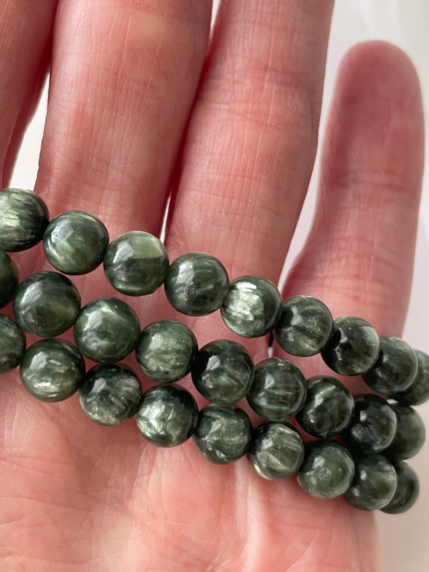 Seraphinite Bracelet 6 mm