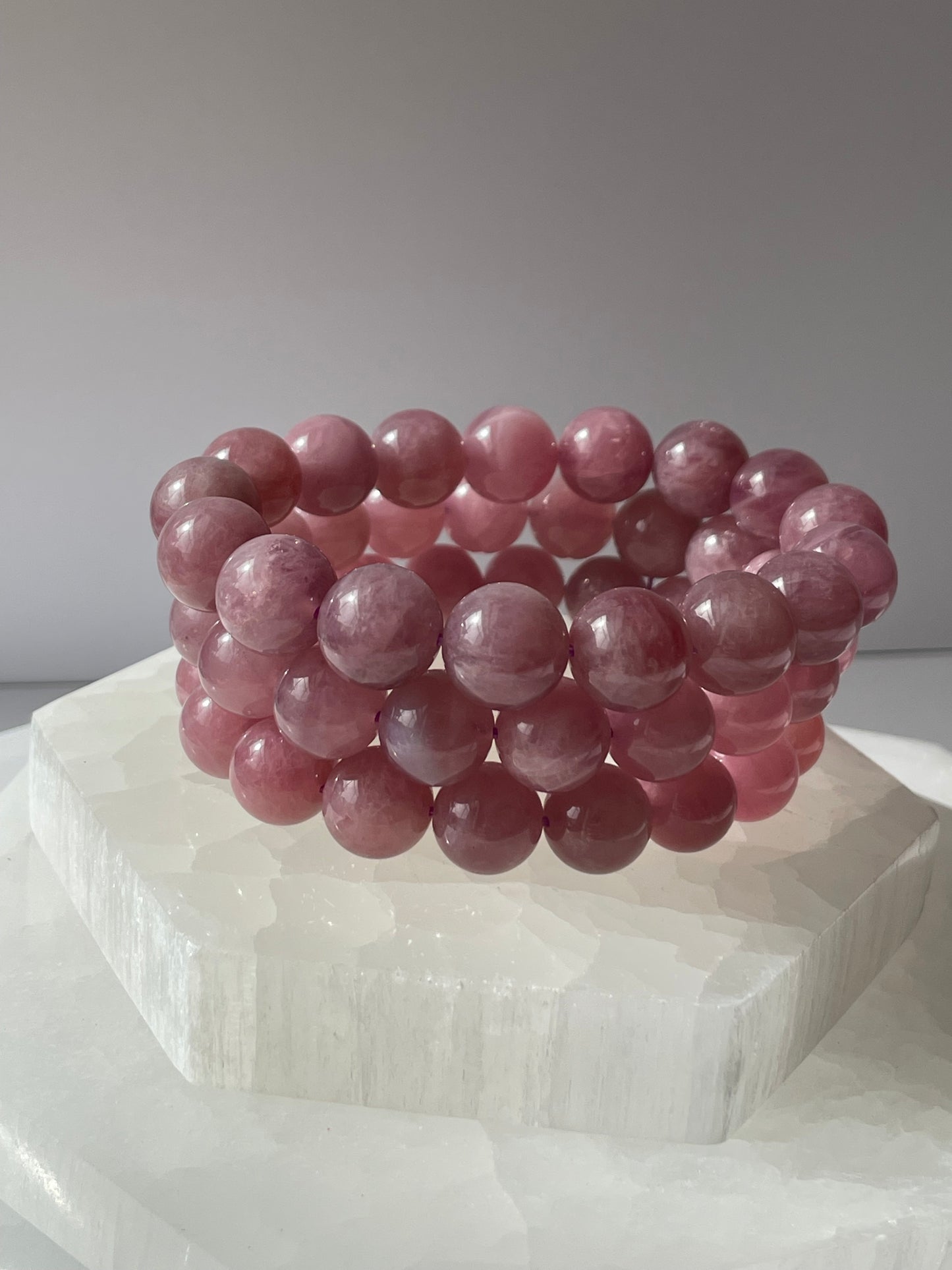 Purple Rose Quartz Bracelet 10 mm