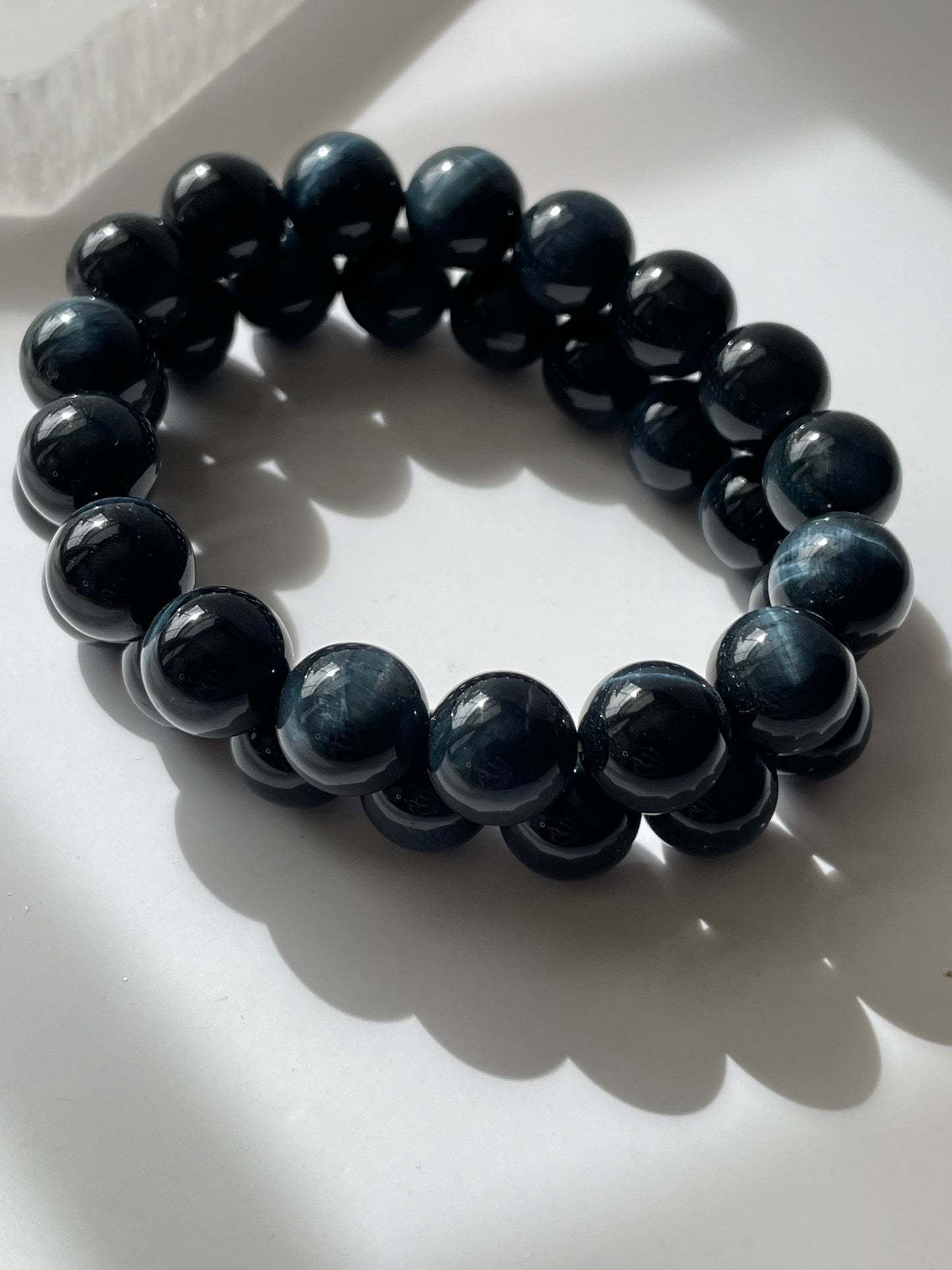 Blue Tigers Eye Bracelet 10 mm