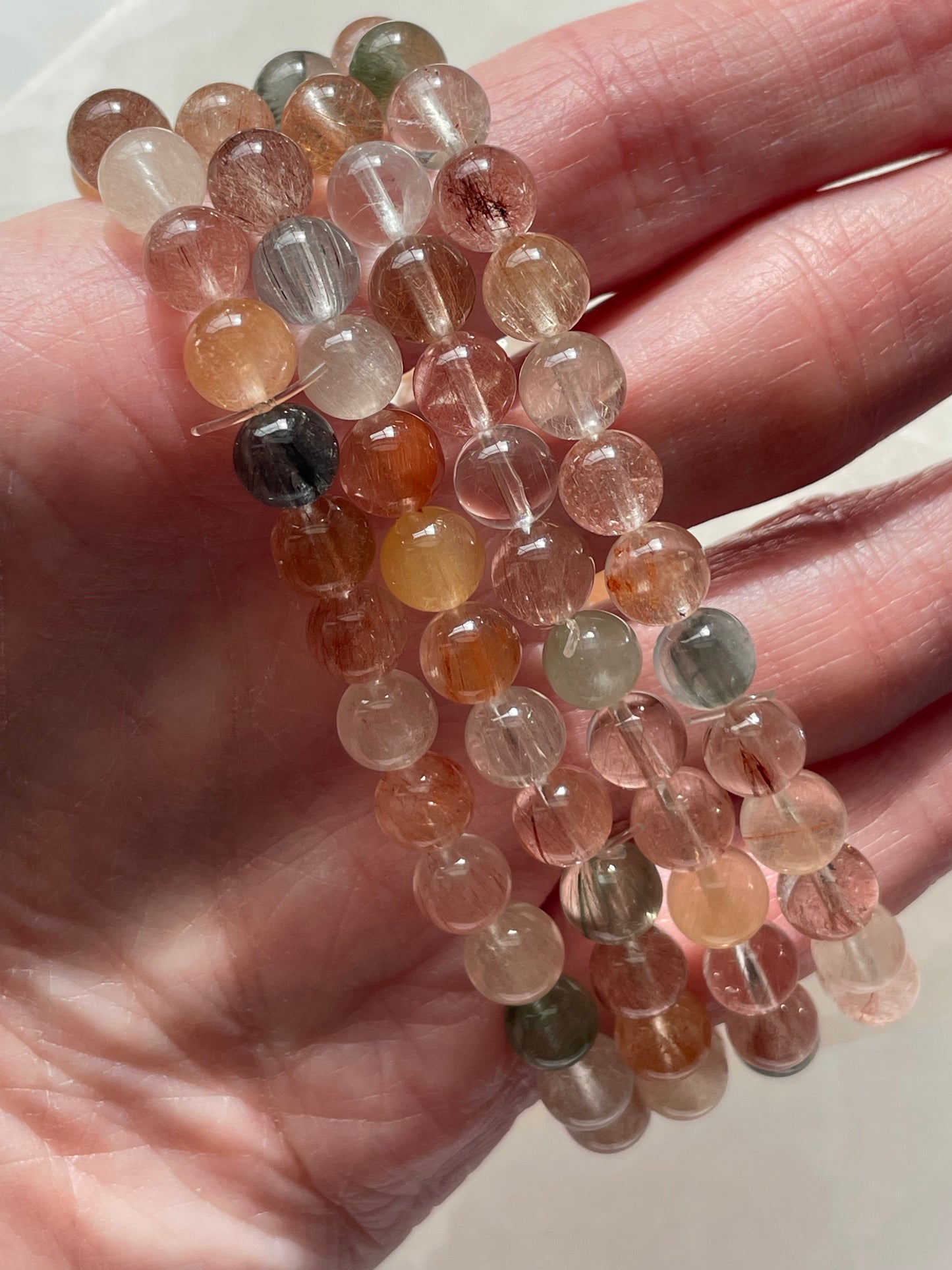 Amphibole Quartz Bracelet 7 mm