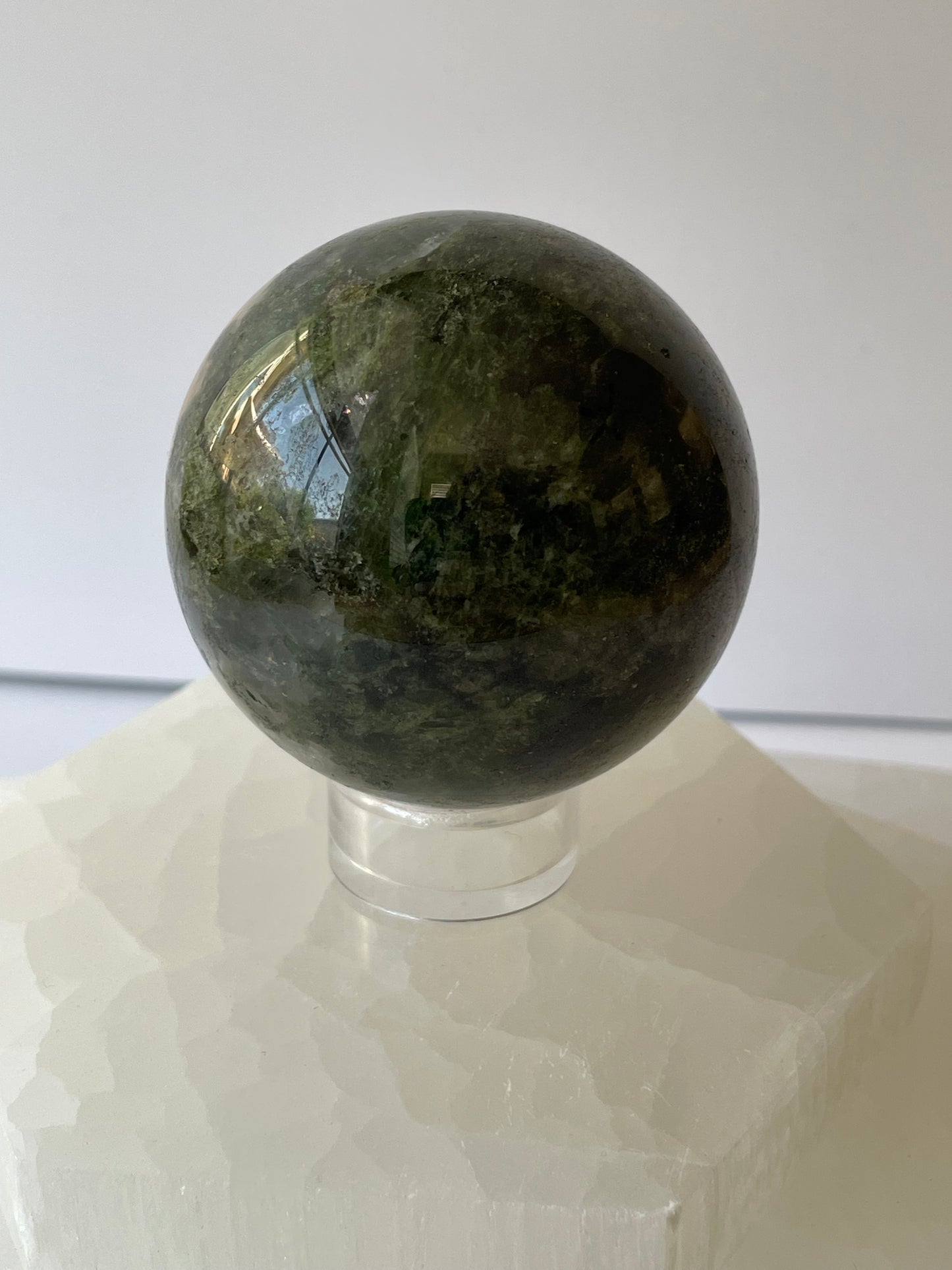 Epidote and Quartz Sphere