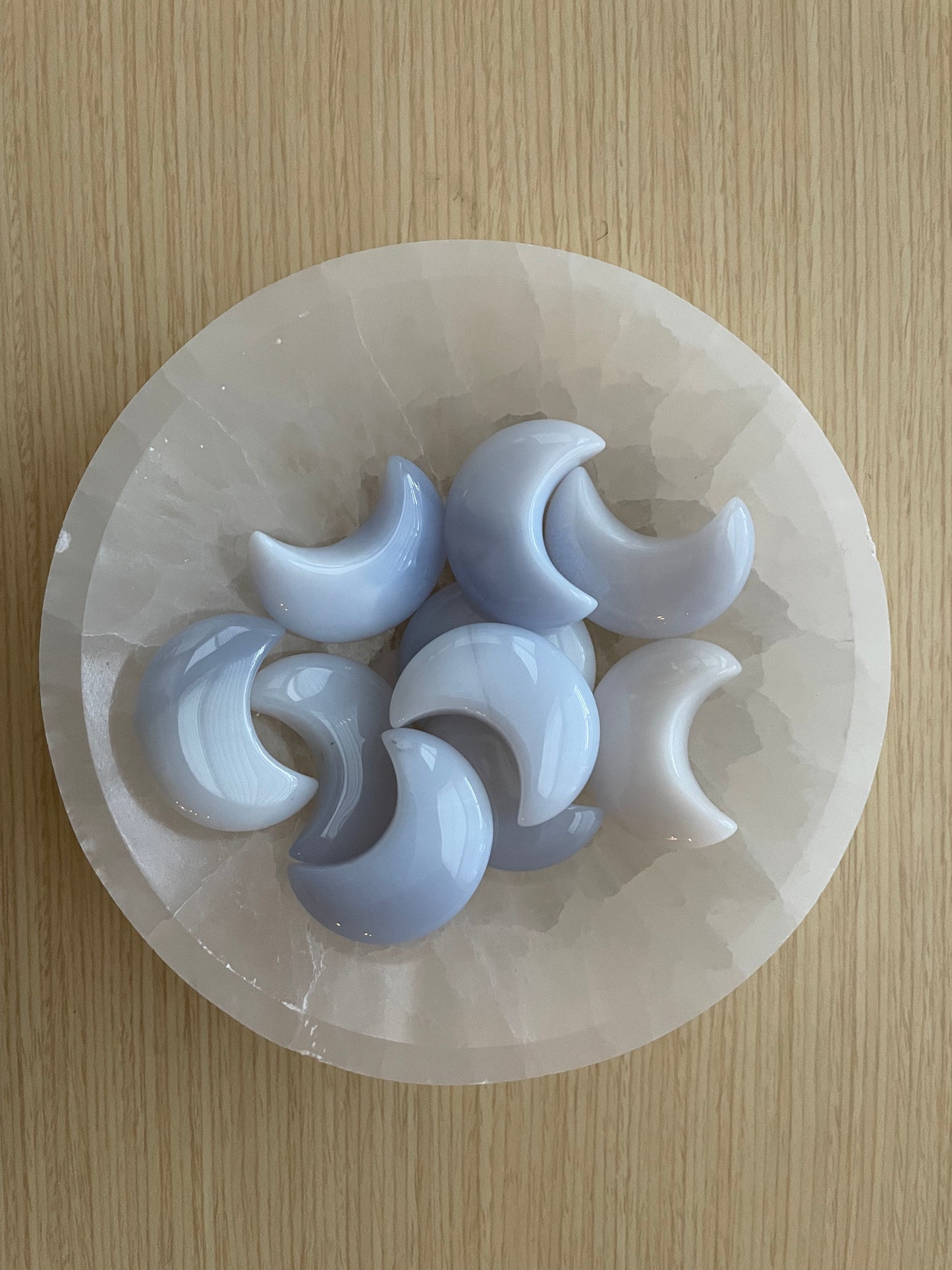 Blue Chalcedony Moon