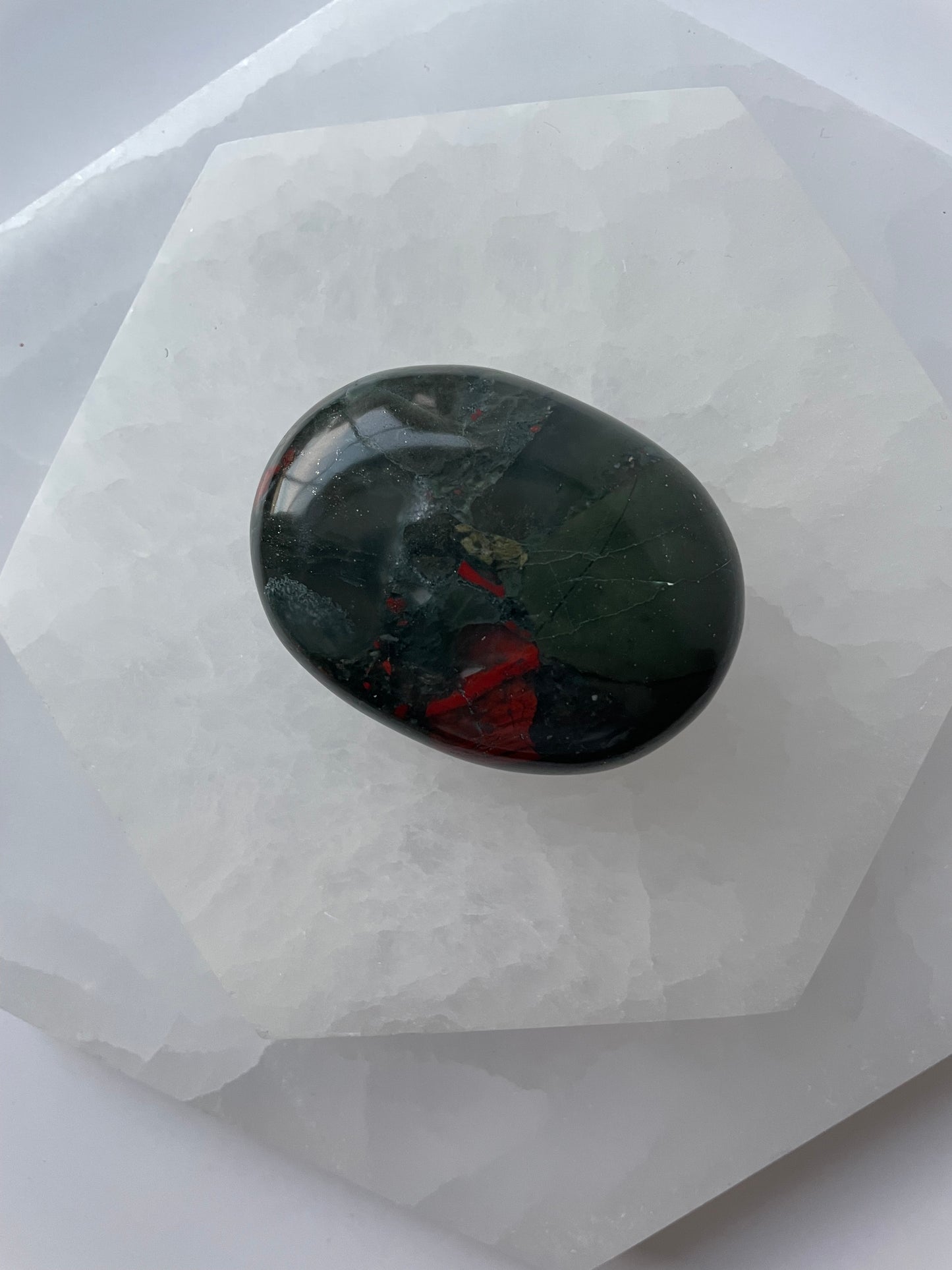 Bloodstone Palm Stone 005