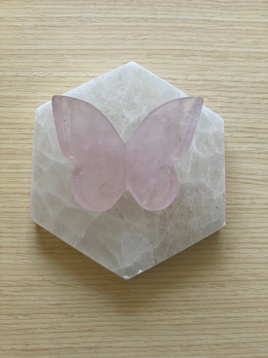 Rose Quartz Butterfly 003