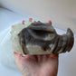 Flower Agate Dragon Head