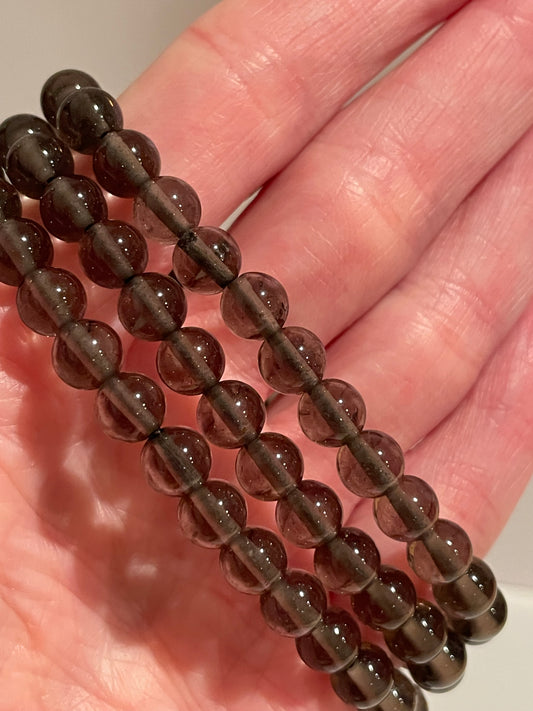 AAA Dark Smoky Quartz Bracelet 8 mm