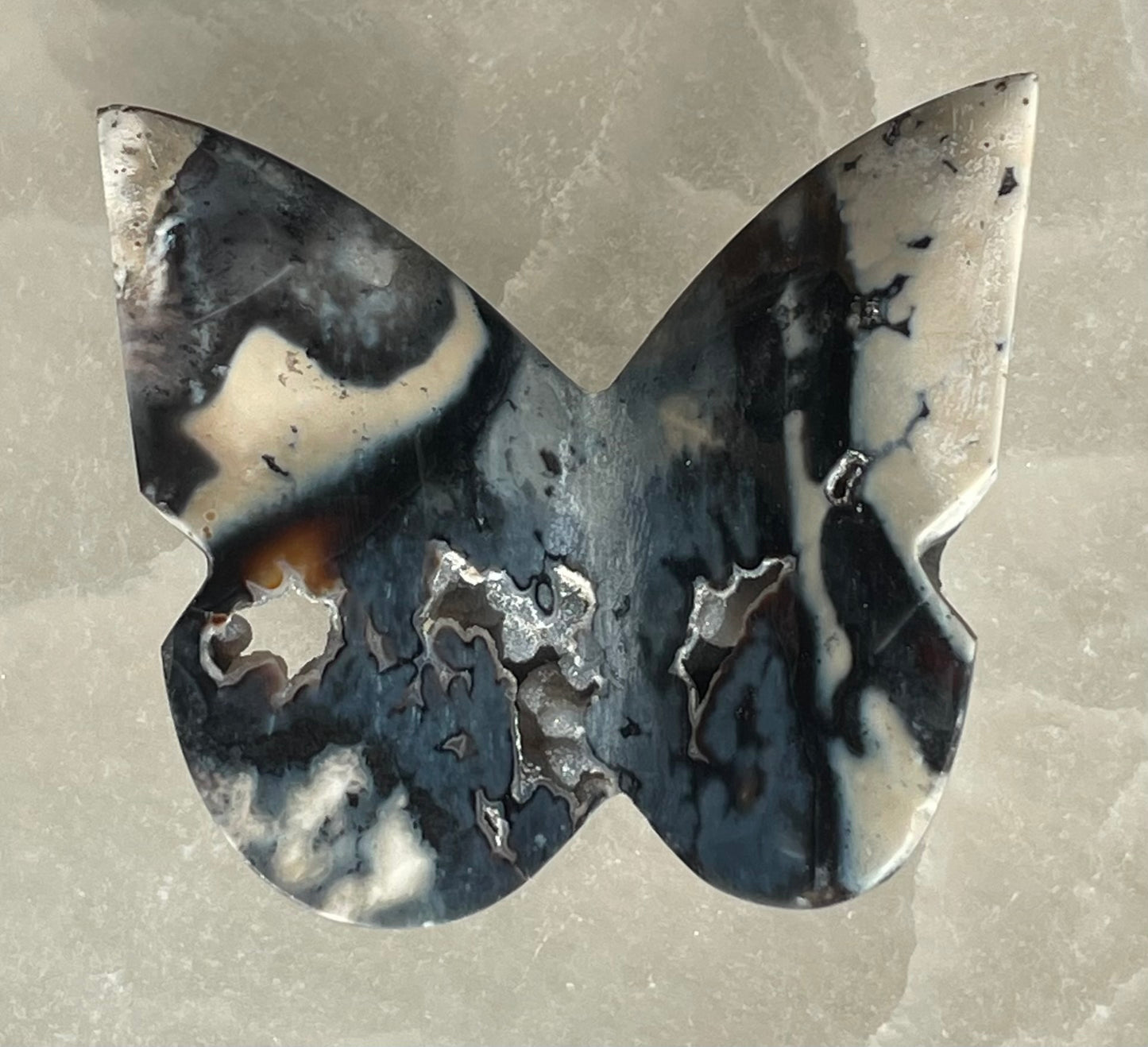 Plume Agate Butterfly