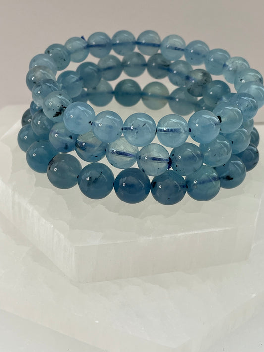 Aquamarine Bracelet 10 mm