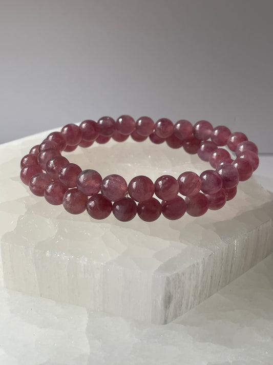 Purple Tourmaline Bracelet 7 mm RARE