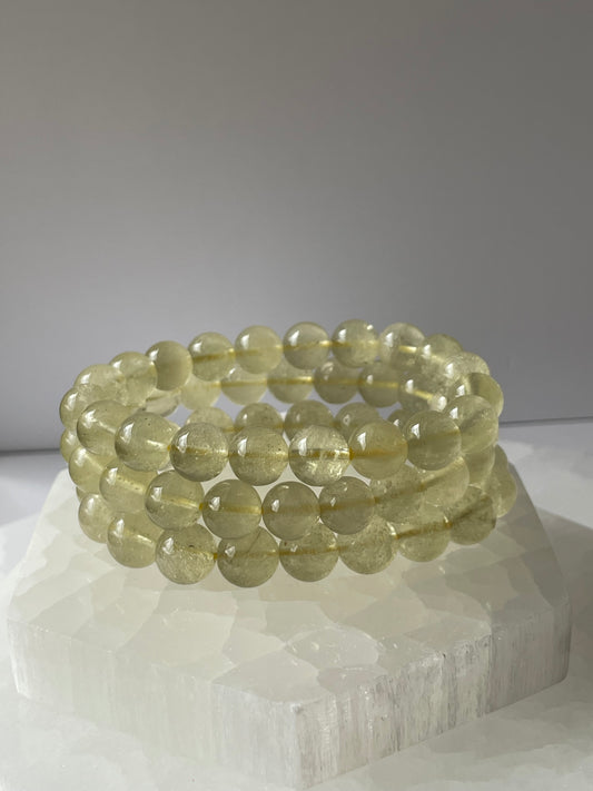 Libyan Desert Glass Bracelet 8 mm RARE