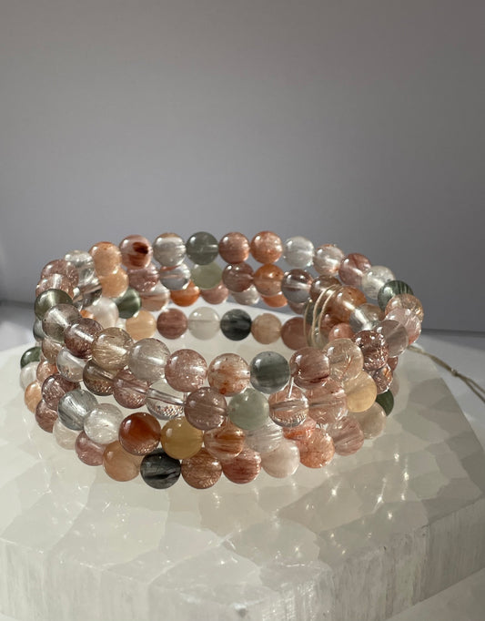 Amphibole Quartz Bracelet 7 mm