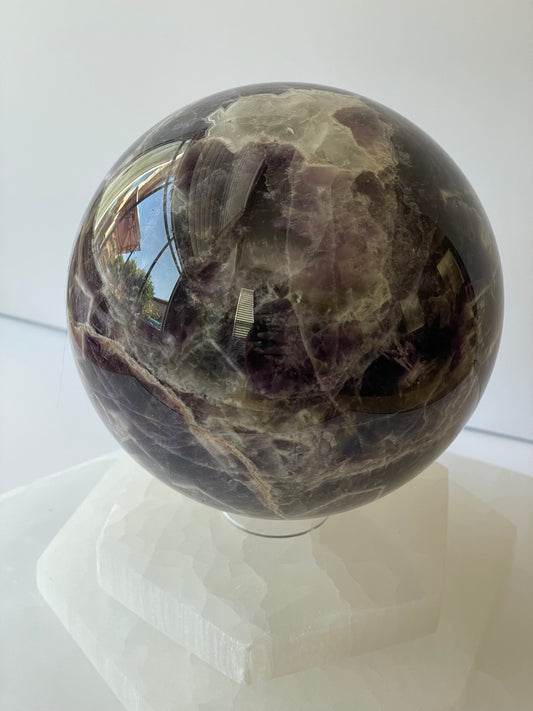 Chevron Amethyst Sphere