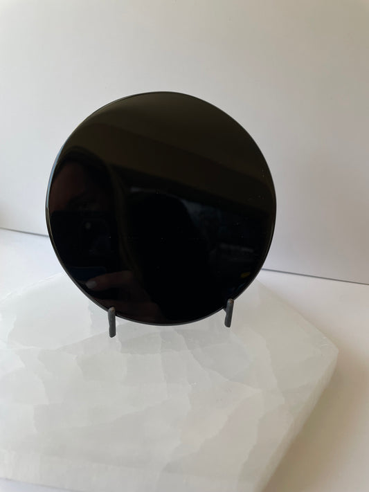 Black Obsidian Mirror 5 in.