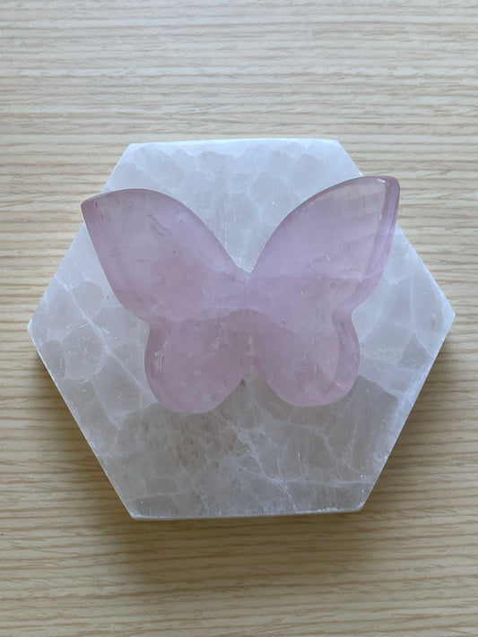 Rose Quartz Butterfly 004
