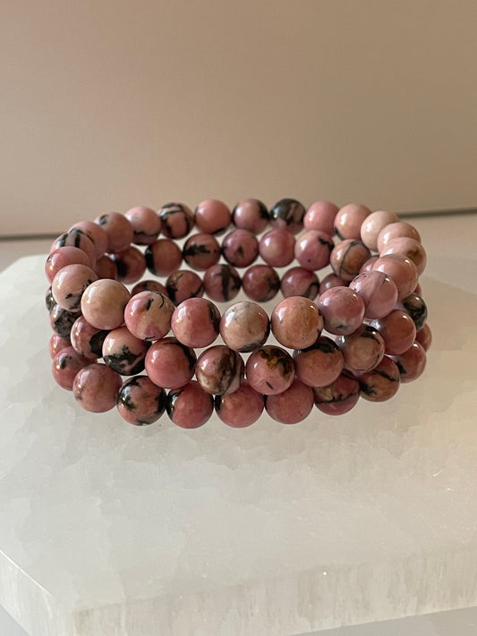 AAA Grade Rhodonite Bracelet 8 mm