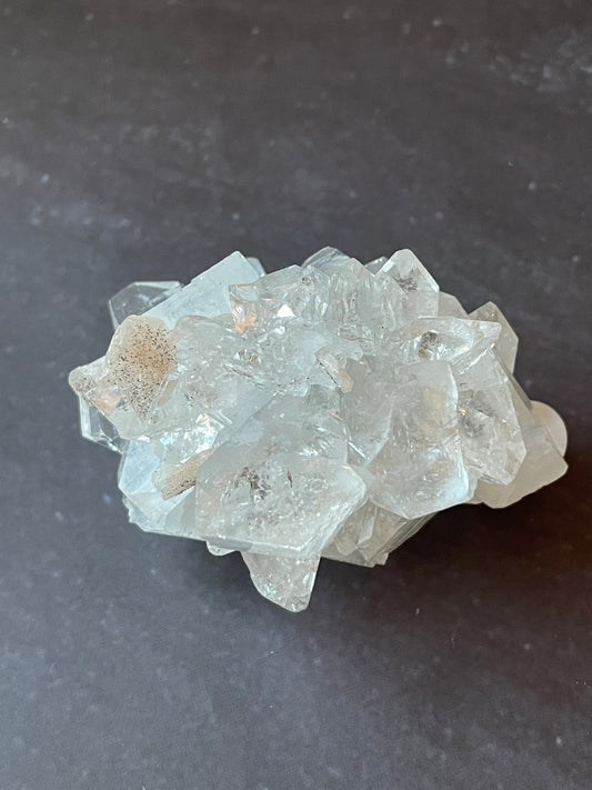Water Clear Apophyllite DT Cluster with Stillbite 2