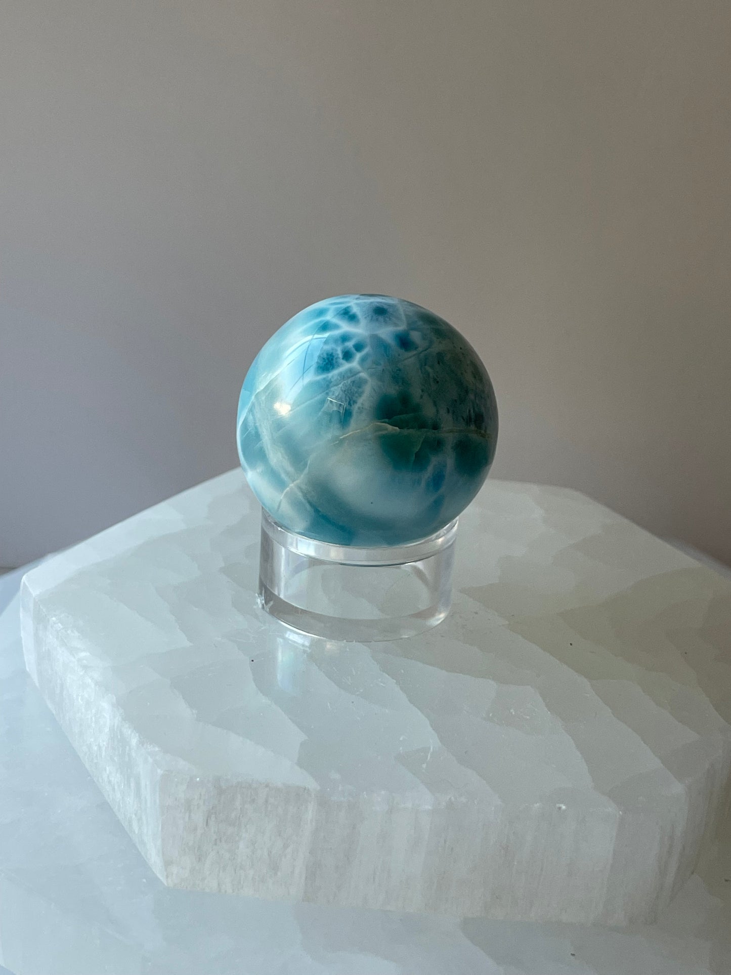 AA Grade Larimar Sphere 2 *RARE*