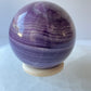 Purple Banded Fluorite Sphere