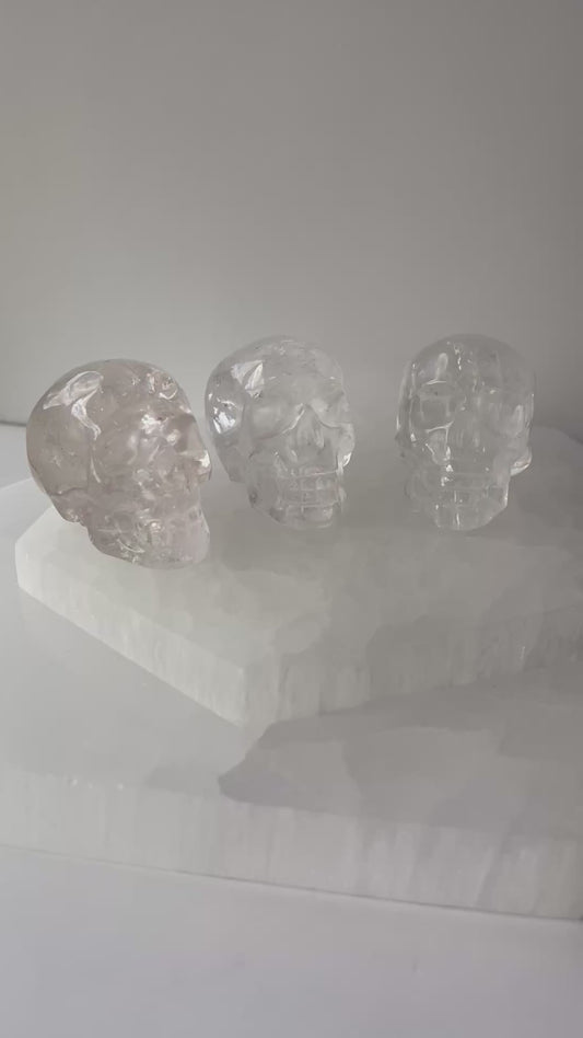 Clear Quartz Mini Skull