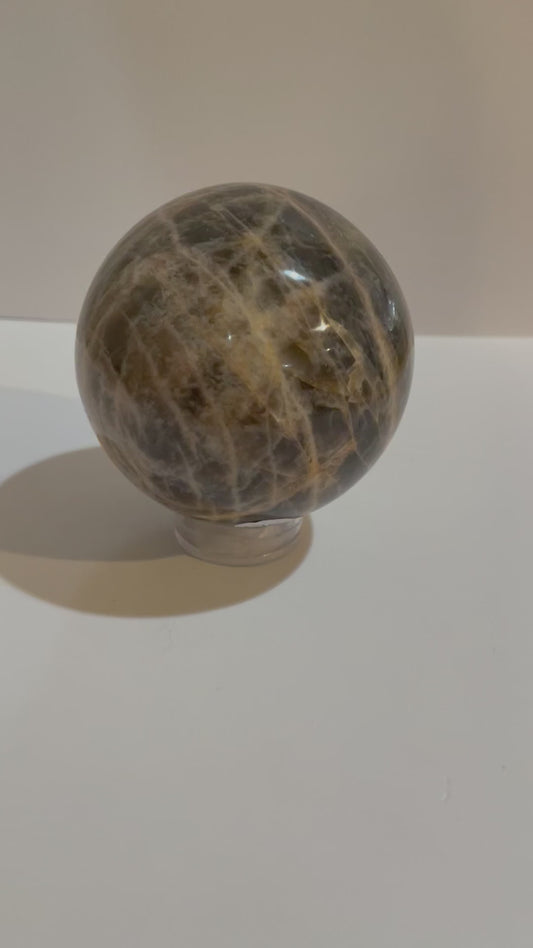 Black Moonstone Sphere