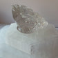 Hand Carved Clear Quartz Money Toad