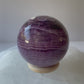Purple Banded Fluorite Sphere B