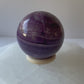 Purple Banded Fluorite Sphere